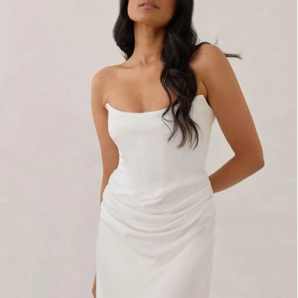 Park & Fifth Cardero Strapless Dress – XS – Ivory Bridal/Reception Gown - Picture 2 of 6